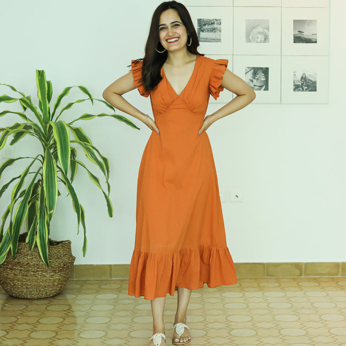 Hawaiian Sunset Cotton Dress